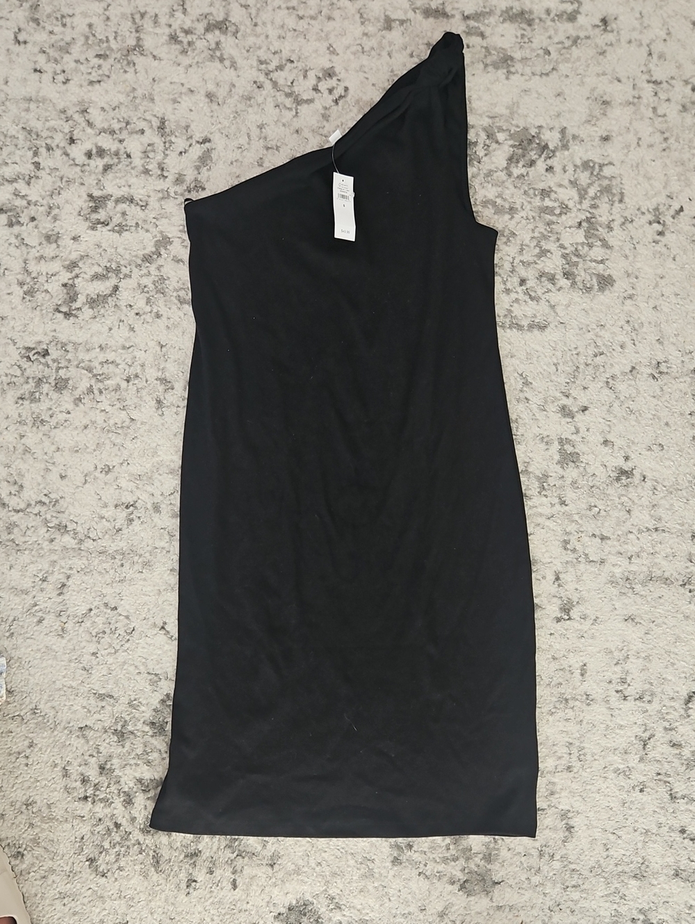 GAP One-Shoulder Black Dress